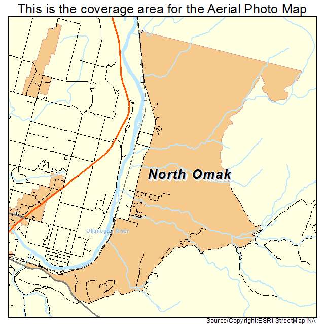 North Omak, WA location map 