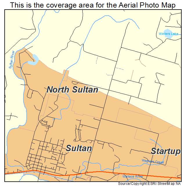 North Sultan, WA location map 