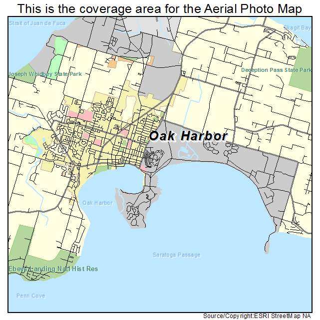 Oak Harbor, WA location map 