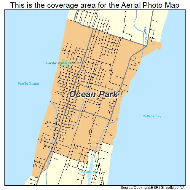 Ocean Park, WA location map 