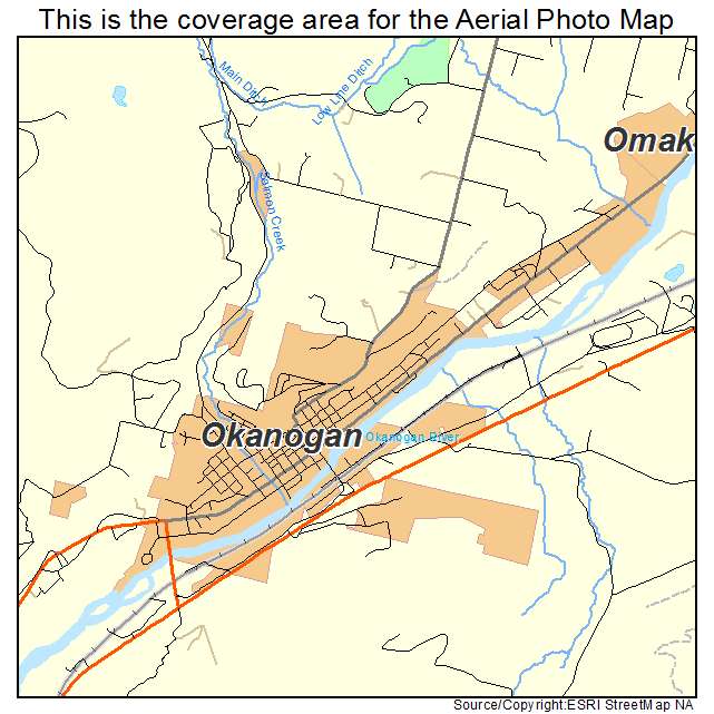 Okanogan, WA location map 