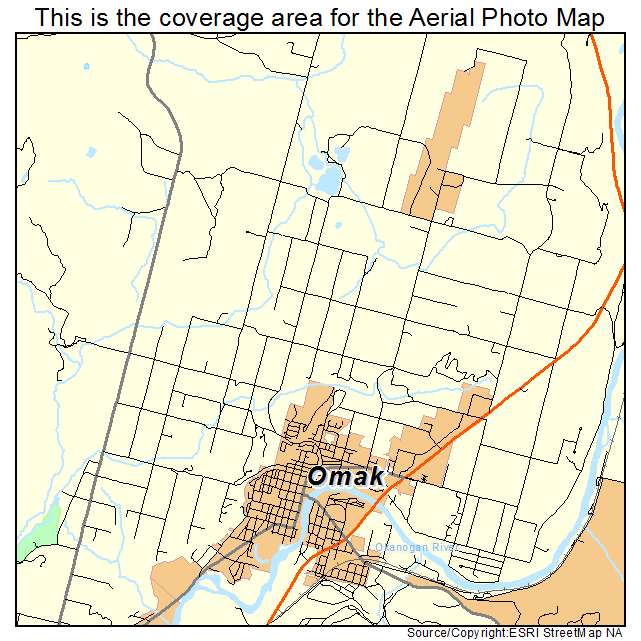 Omak, WA location map 