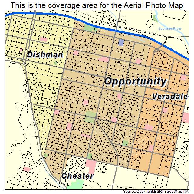 Opportunity, WA location map 