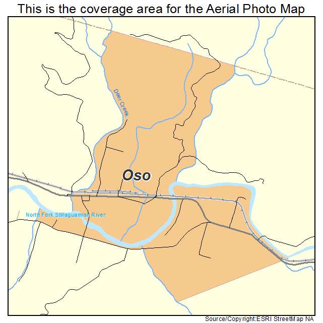 Oso, WA location map 
