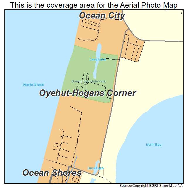 Oyehut Hogans Corner, WA location map 