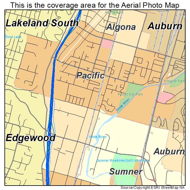 Pacific, WA location map 