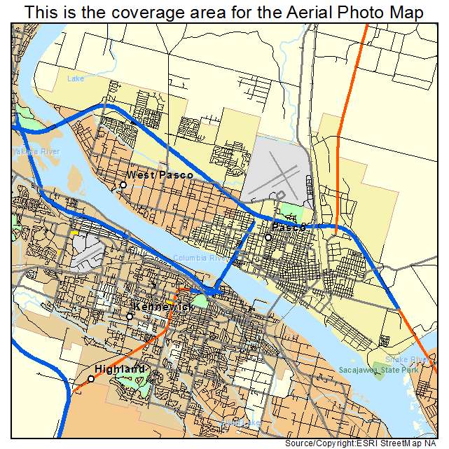 Pasco, WA location map 