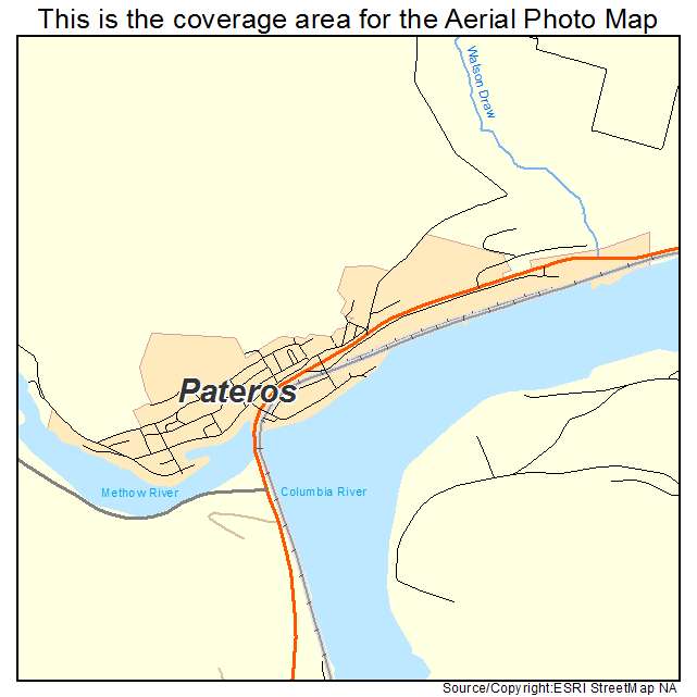 Pateros, WA location map 
