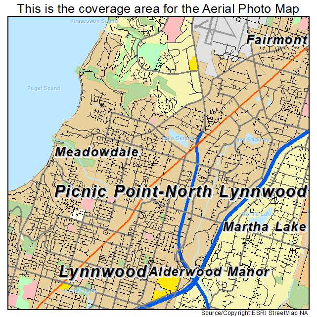Picnic Point North Lynnwood, WA location map 