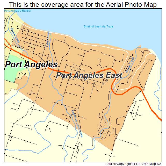 Port Angeles East, WA location map 