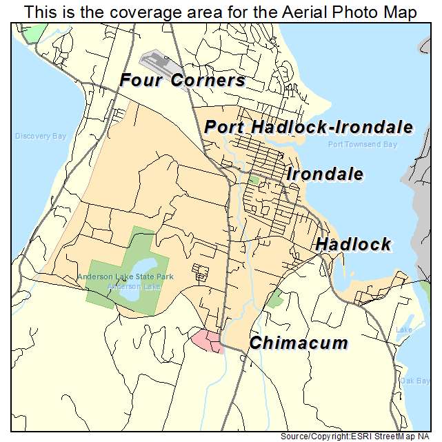Port Hadlock Irondale, WA location map 