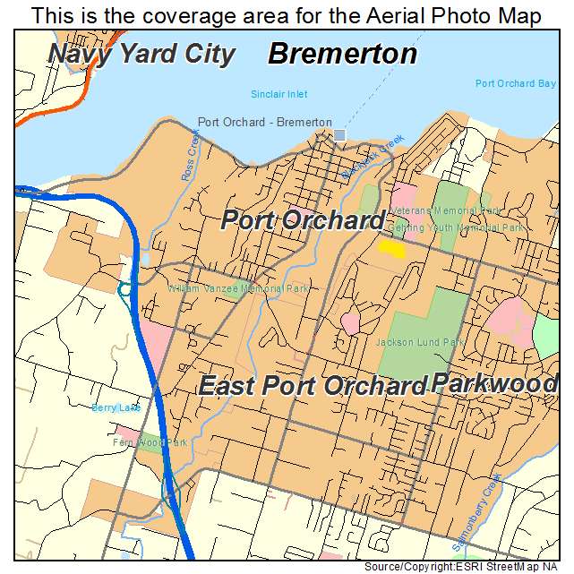 Port Orchard, WA location map 