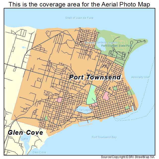 Port Townsend, WA location map 