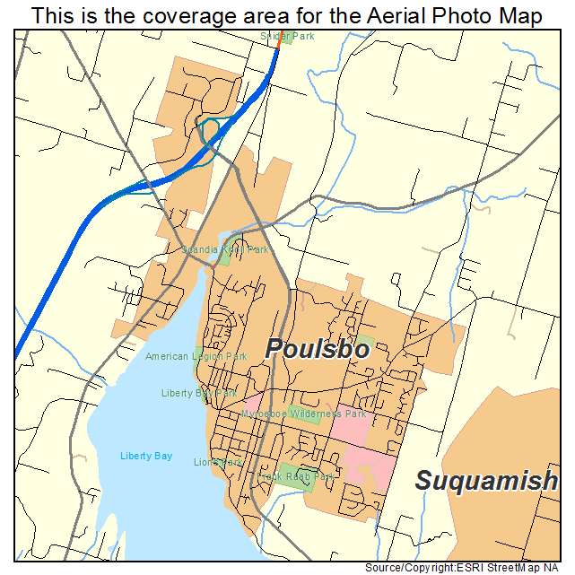 Poulsbo, WA location map 