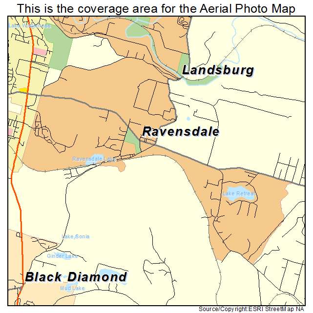 Ravensdale, WA location map 