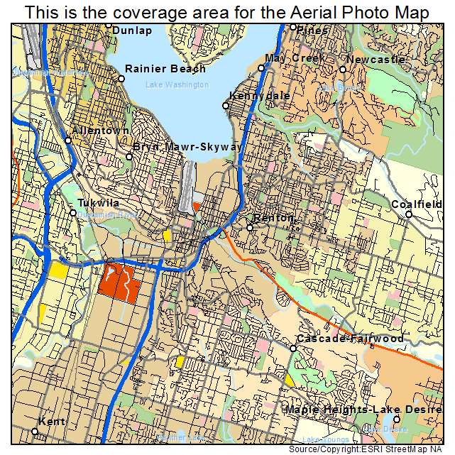 Aerial Photography Map Of Renton Wa Washington