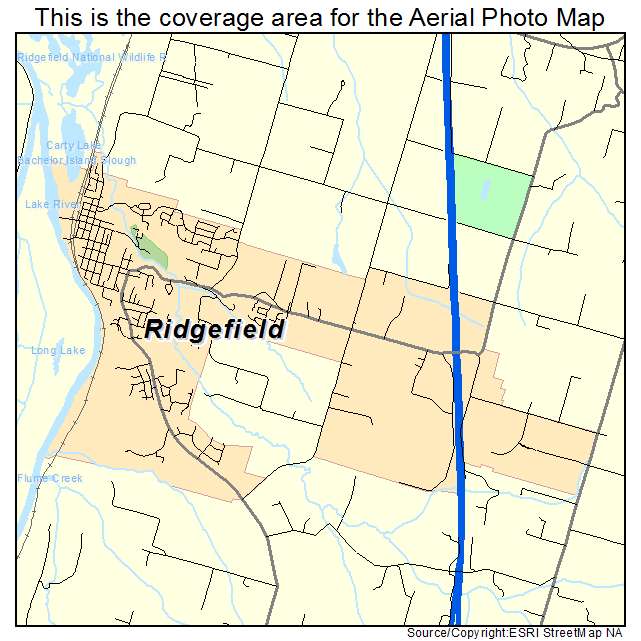 Ridgefield, WA location map 