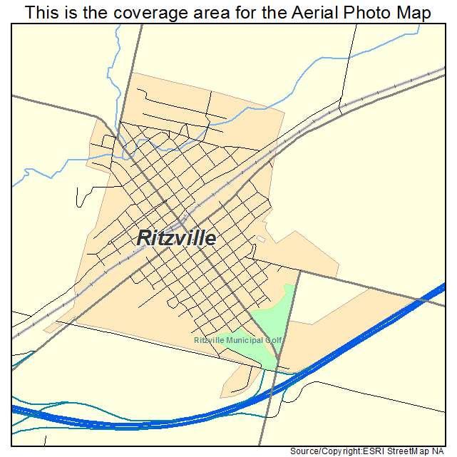 Ritzville, WA location map 