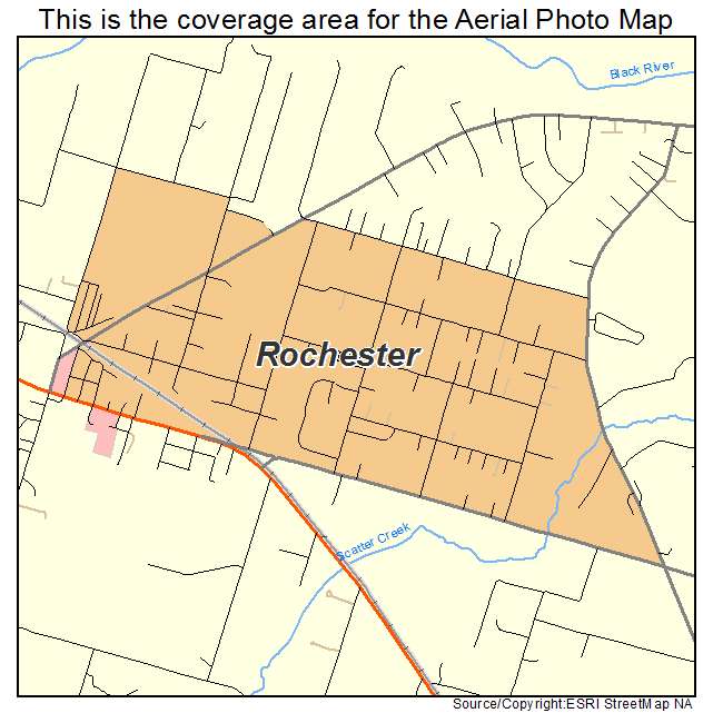 Rochester, WA location map 