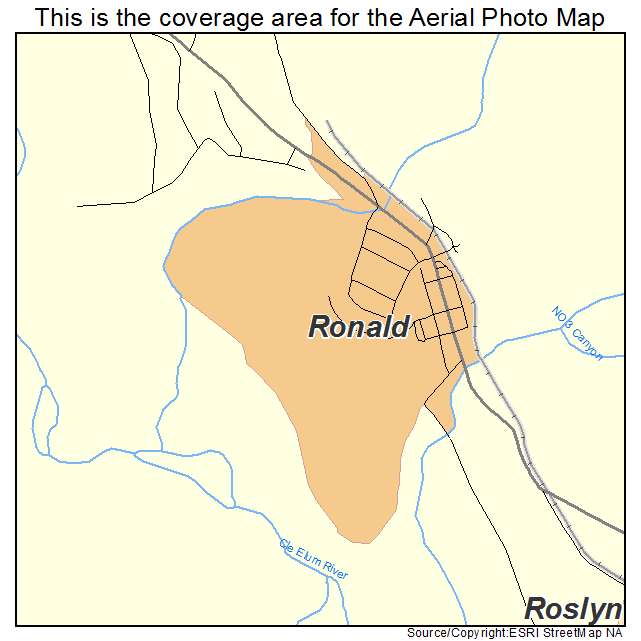 Ronald, WA location map 