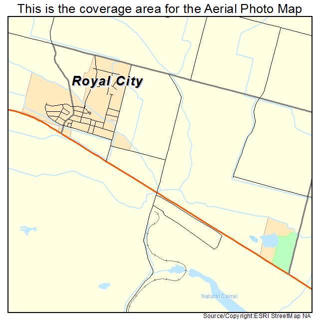 Royal City, WA location map 