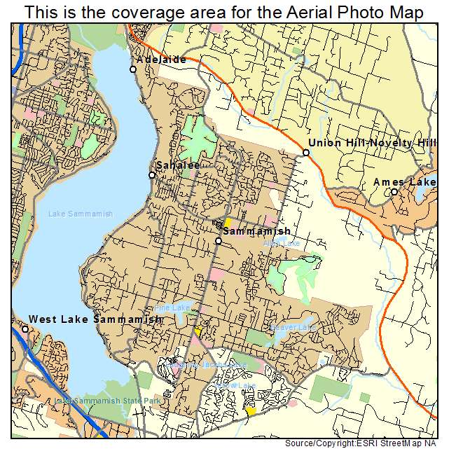 Sammamish, WA location map 