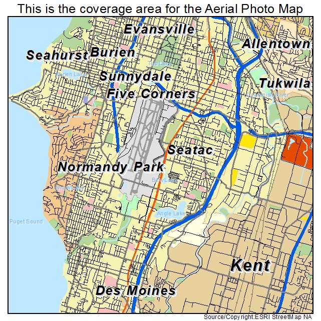 SeaTac, WA location map 