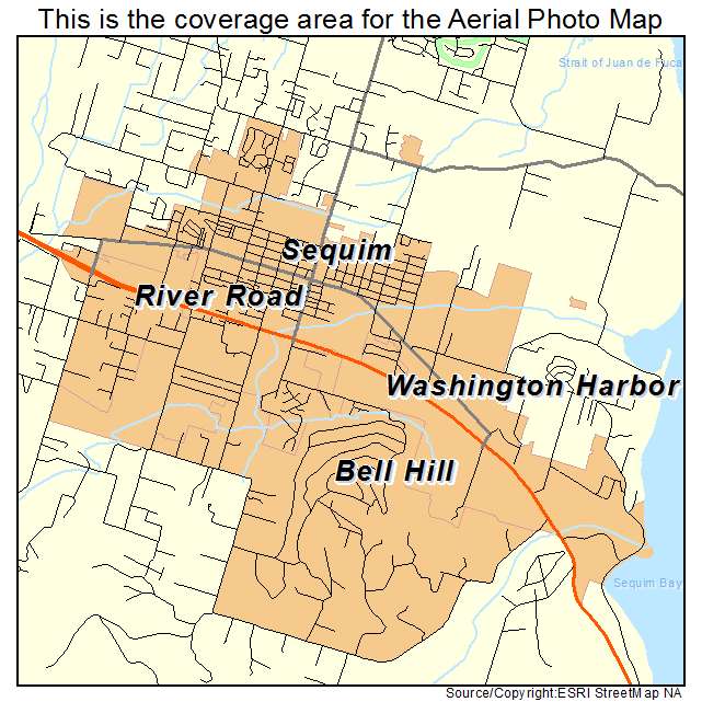 Sequim, WA location map 