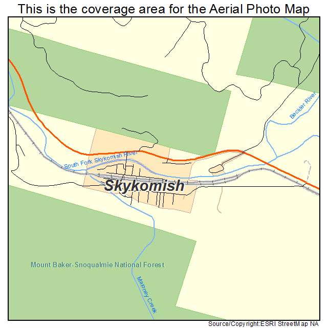Skykomish, WA location map 