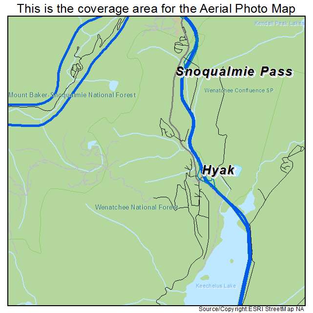 Snoqualmie Pass, WA location map 