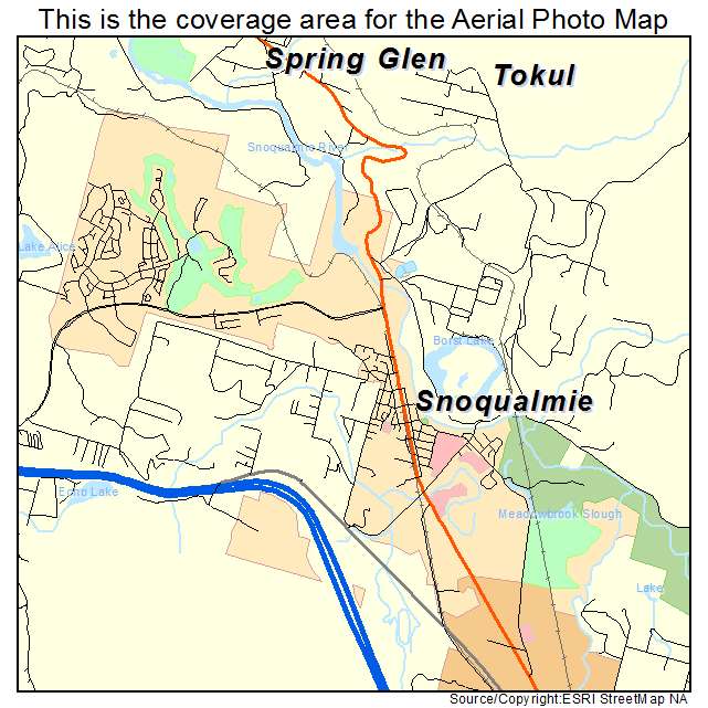 Snoqualmie, WA location map 