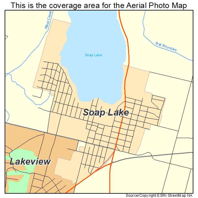 Soap Lake, WA location map 