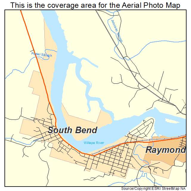 South Bend, WA location map 