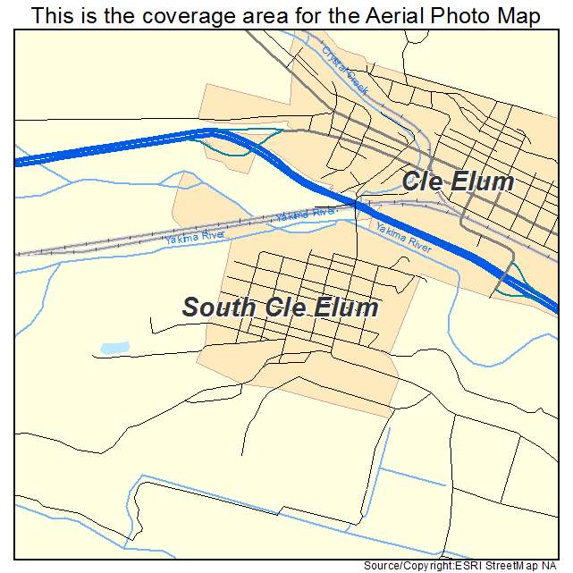 South Cle Elum, WA location map 