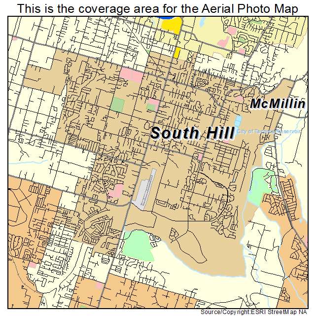 South Hill, WA location map 