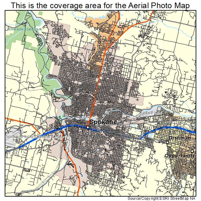 Spokane, WA location map 