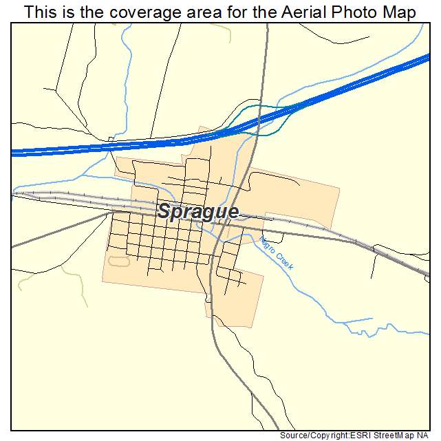 Sprague, WA location map 