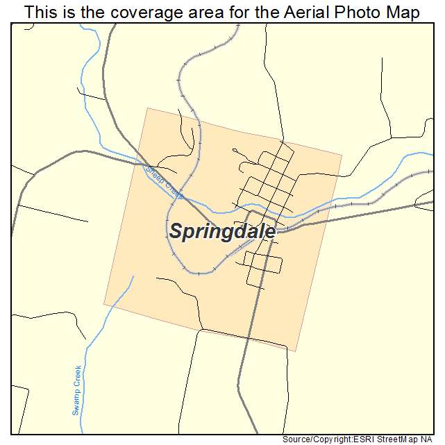 Springdale, WA location map 