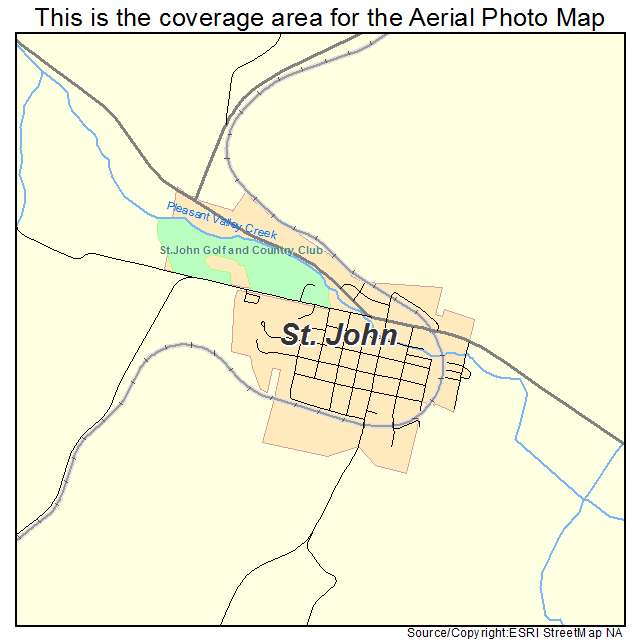 St John, WA location map 