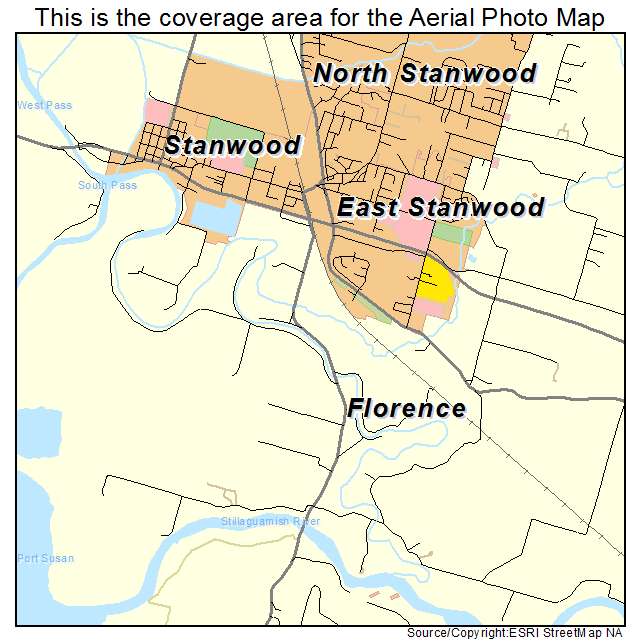Stanwood, WA location map 