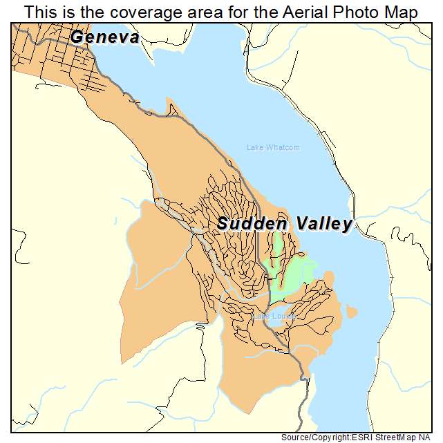 Sudden Valley, WA location map 