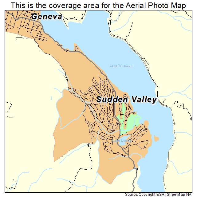 Sudden Valley, WA location map 