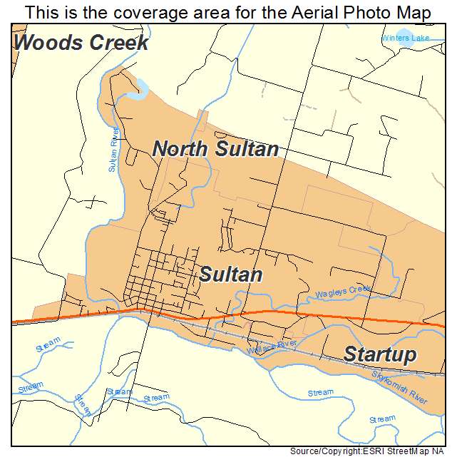 Sultan, WA location map 