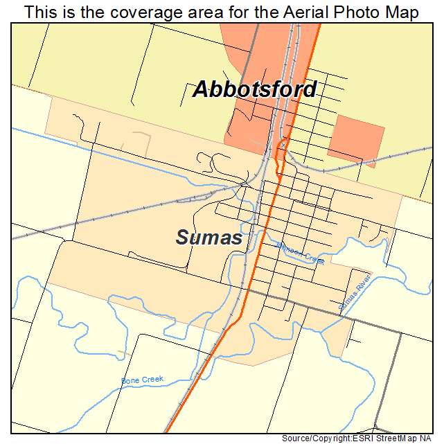 Sumas, WA location map 