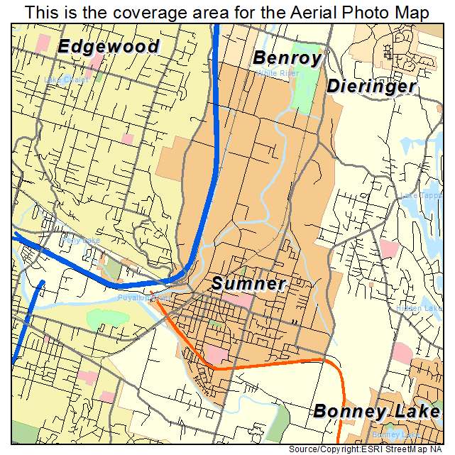 Sumner, WA location map 
