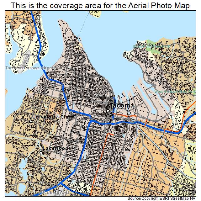 Tacoma, WA location map 