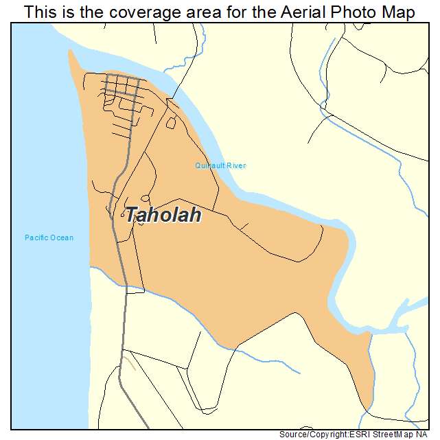 Taholah, WA location map 
