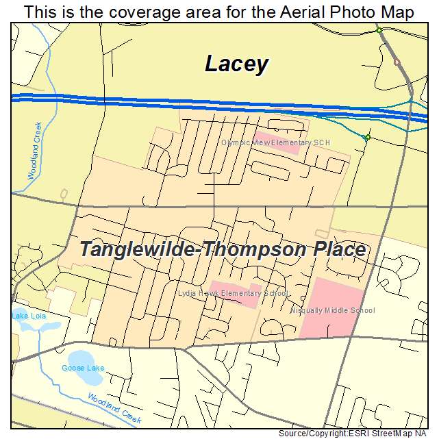 Tanglewilde Thompson Place, WA location map 