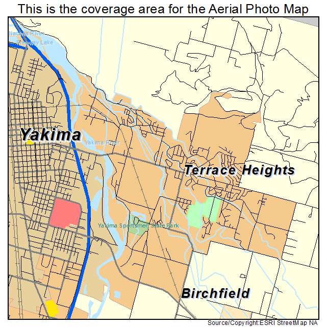 Terrace Heights, WA location map 