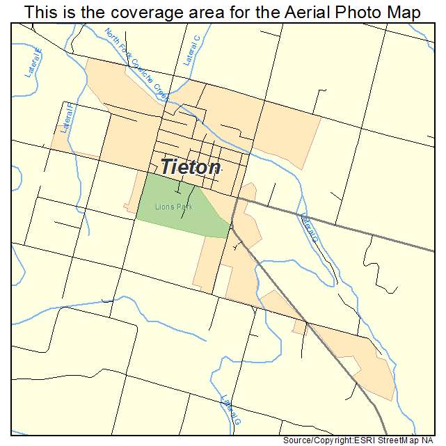 Tieton, WA location map 
